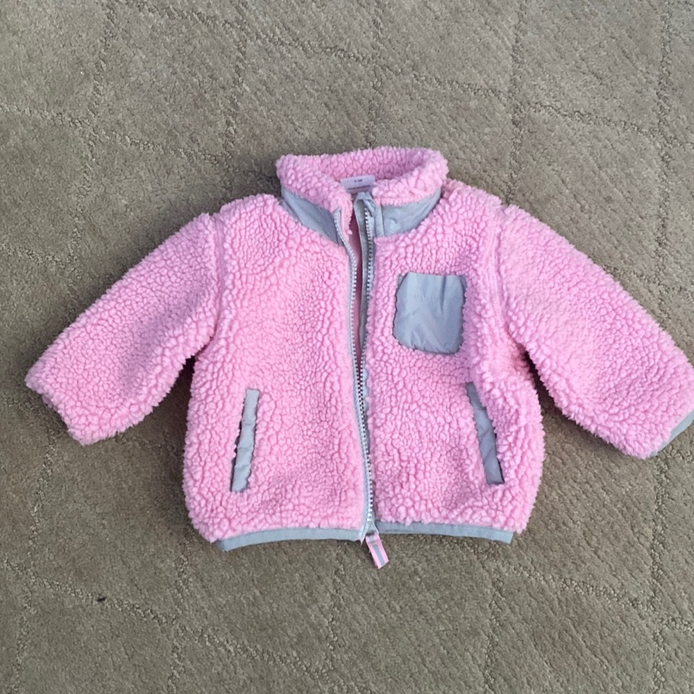 Wonder nation pink jacket 0-3 months